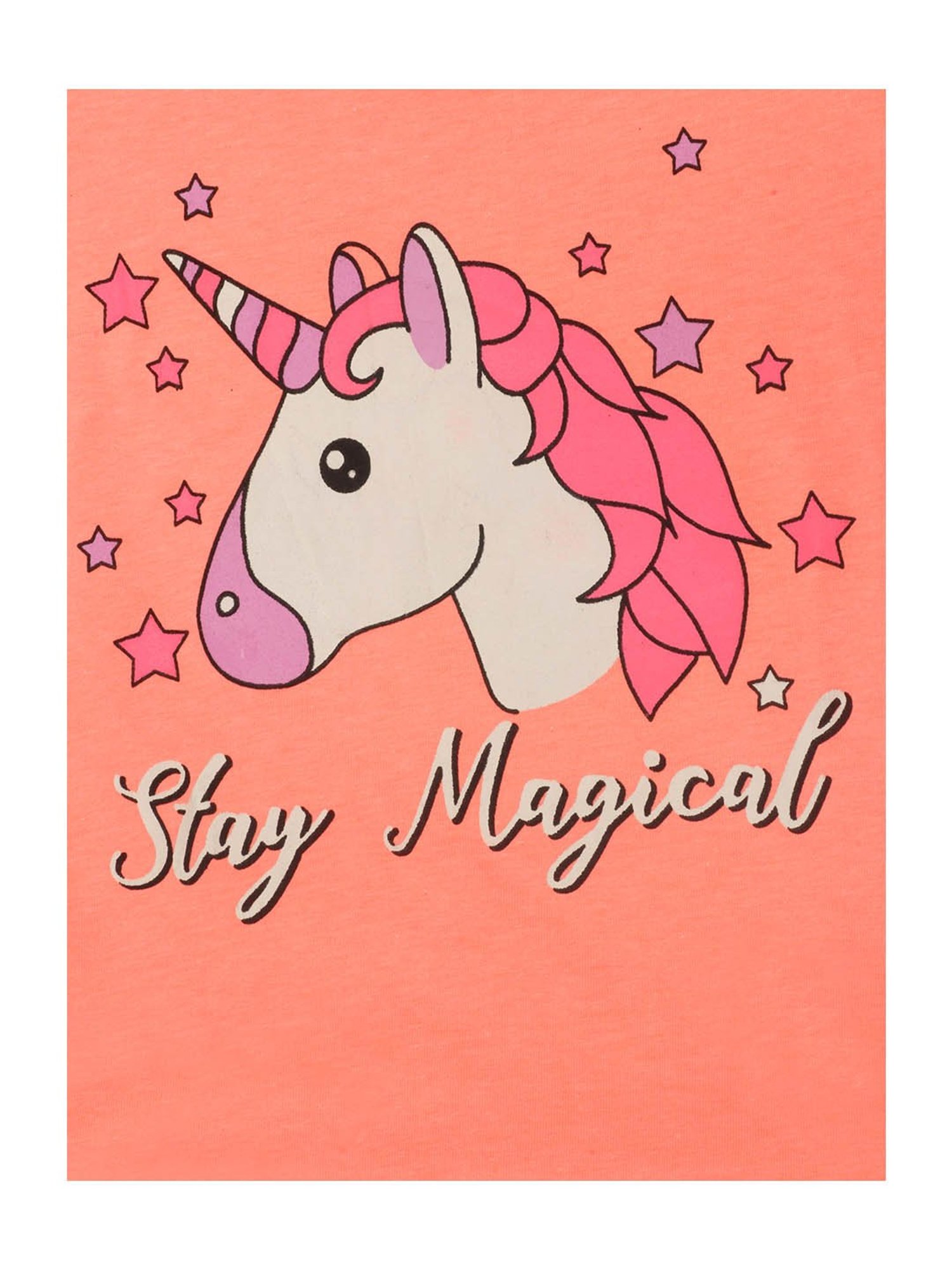 Lazy Shark Kids Orange & White Printed  Top with  Shorts