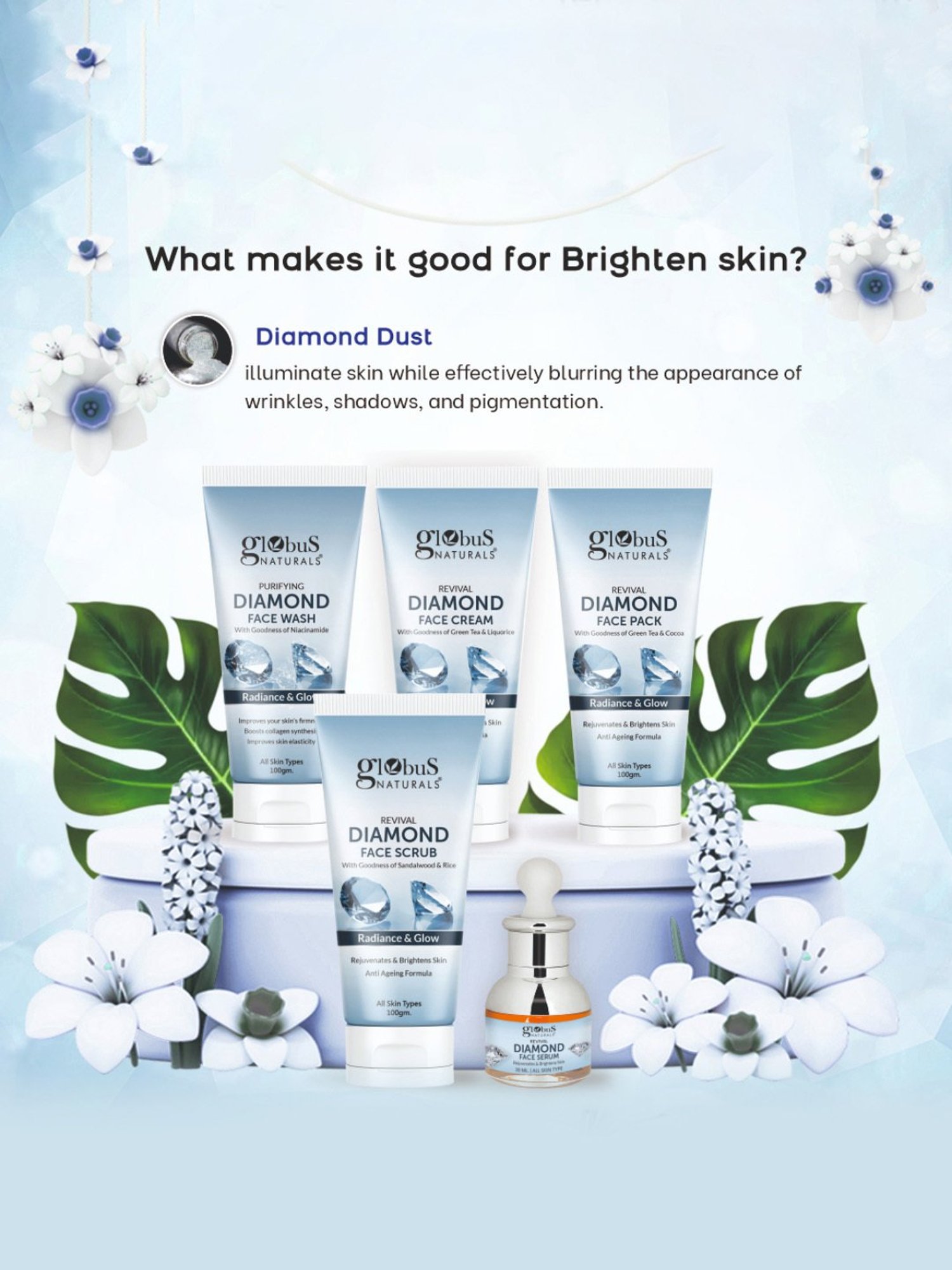 Globus Naturals Diamond Gift Box - Set of 5