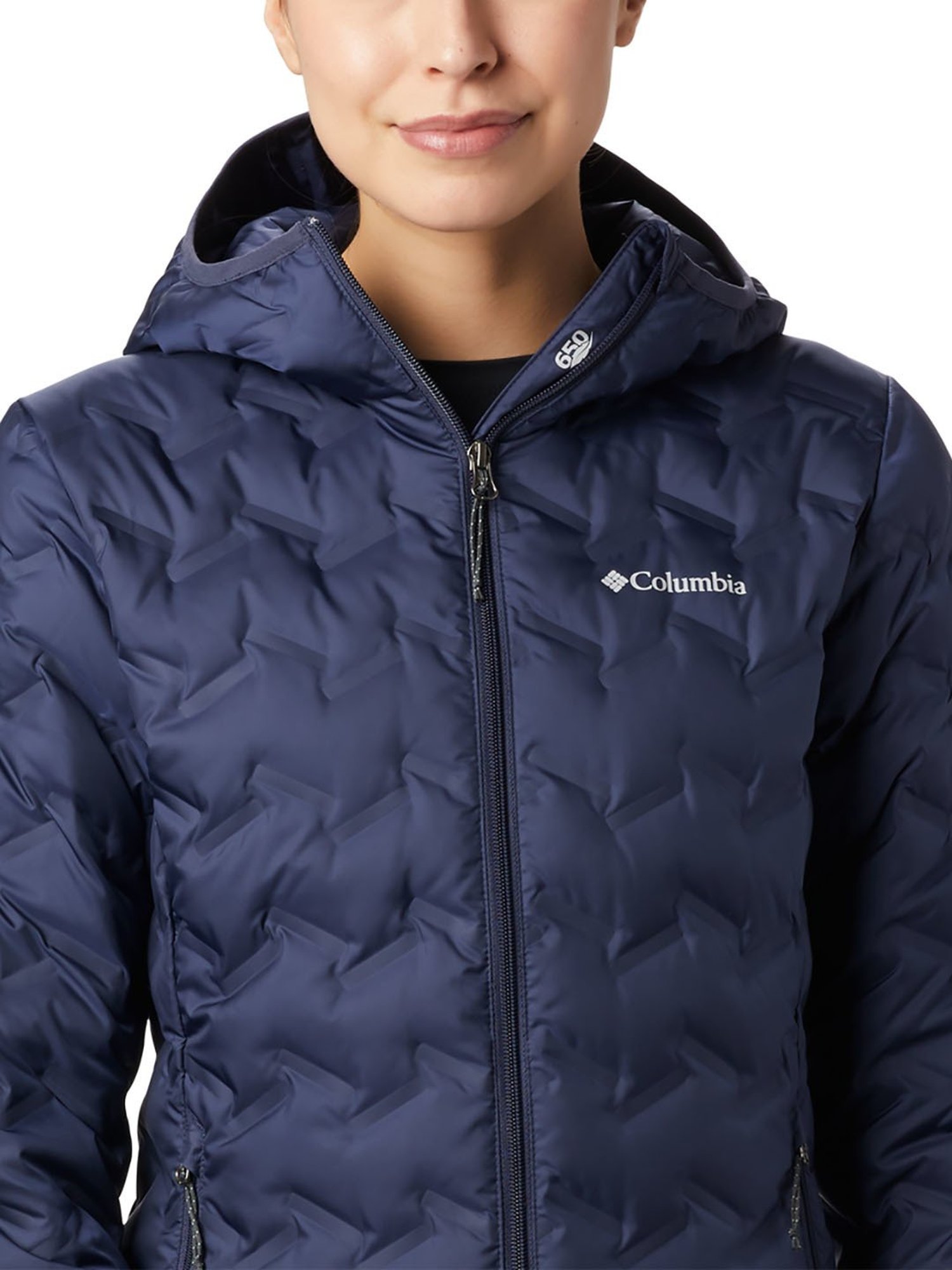 Columbia Navy Full Sleeve Delta Ridge Down Puffer Jacket