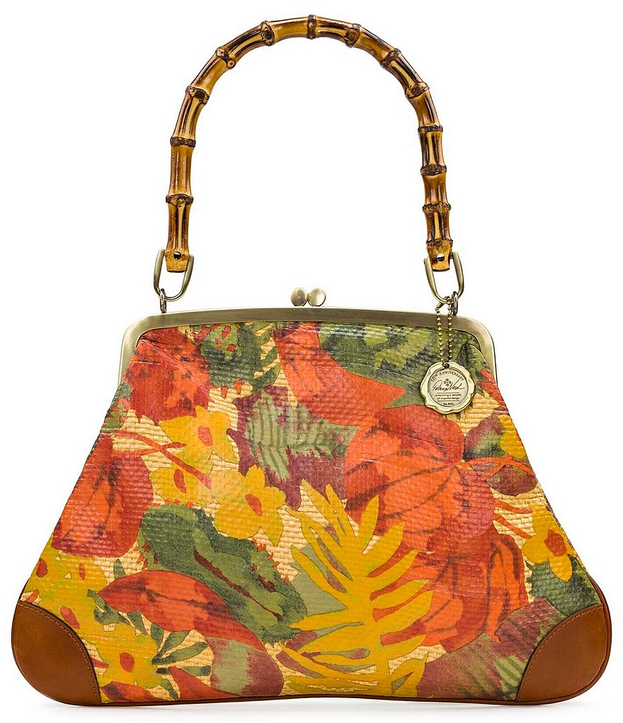 Patricia Nash Birds of Paradise Embroidery Collection Ferrara Frame Shoulder Bag