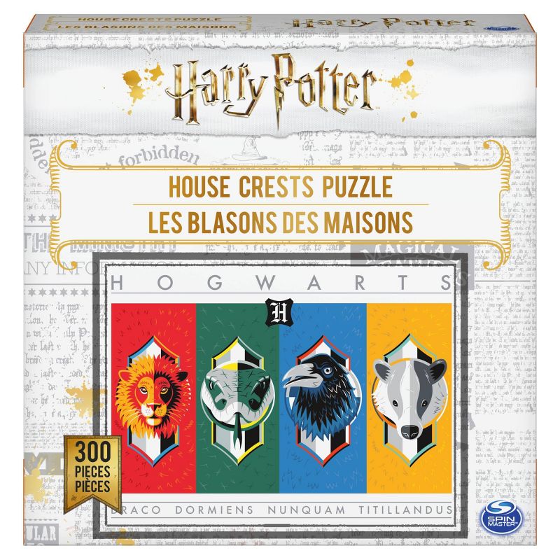 Spinmaster Harry Potter: House Crests Jigsaw Puzzle - 300pc