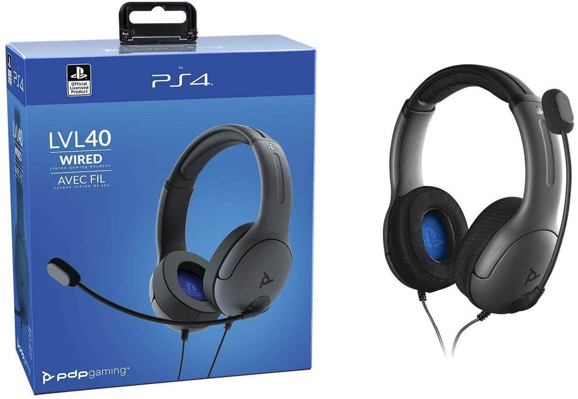PDP 051-108-NA Gaming LVL40 Wired Stereo Headset (PS4)