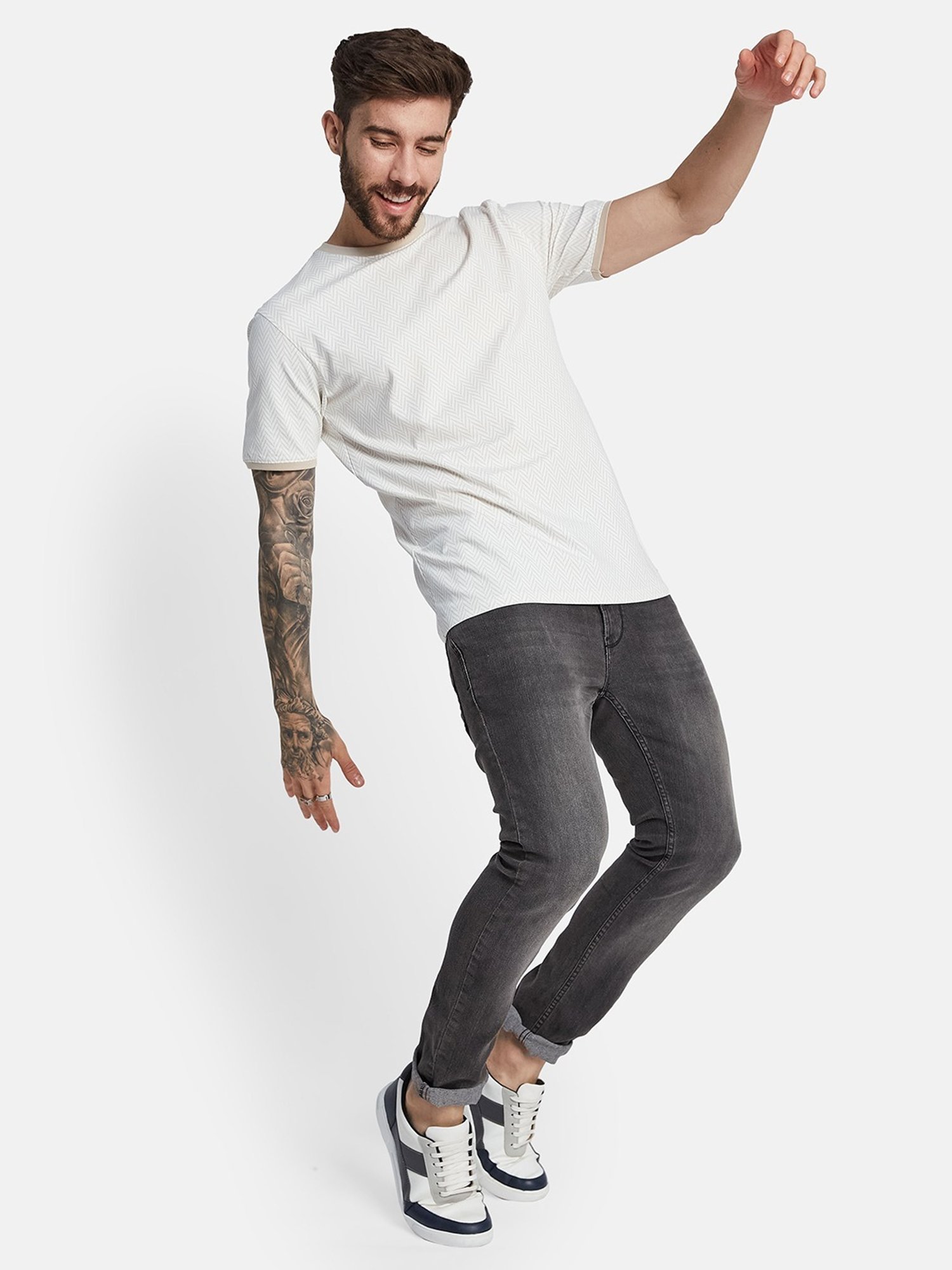 Octave Mastic Regular Fit Printed T-Shirt