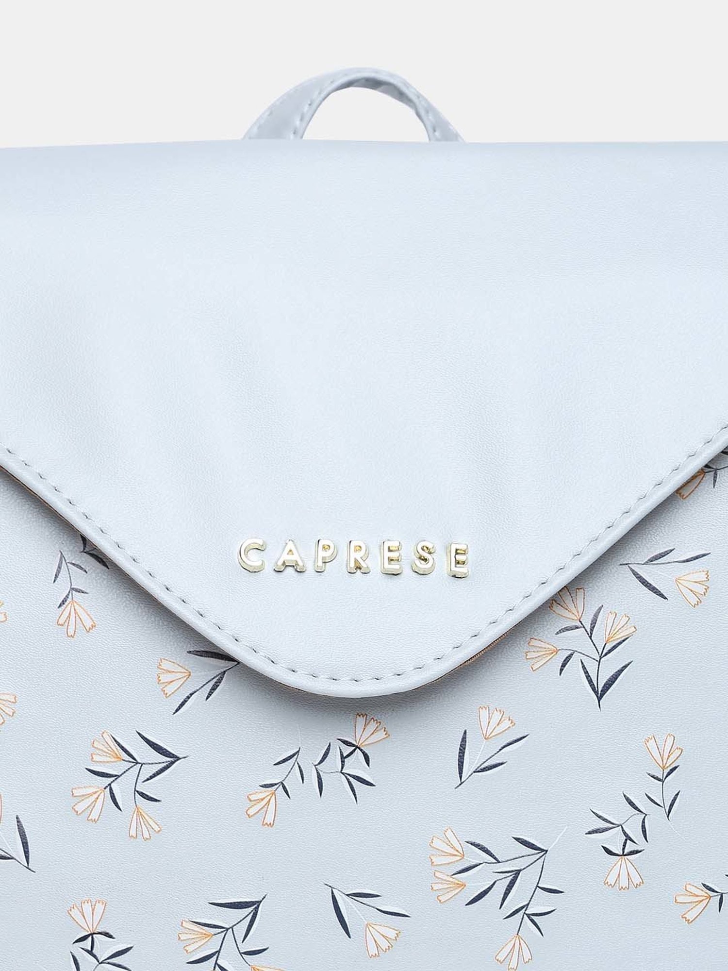 Caprese MERIDA Blue Faux Leather Large Backpack