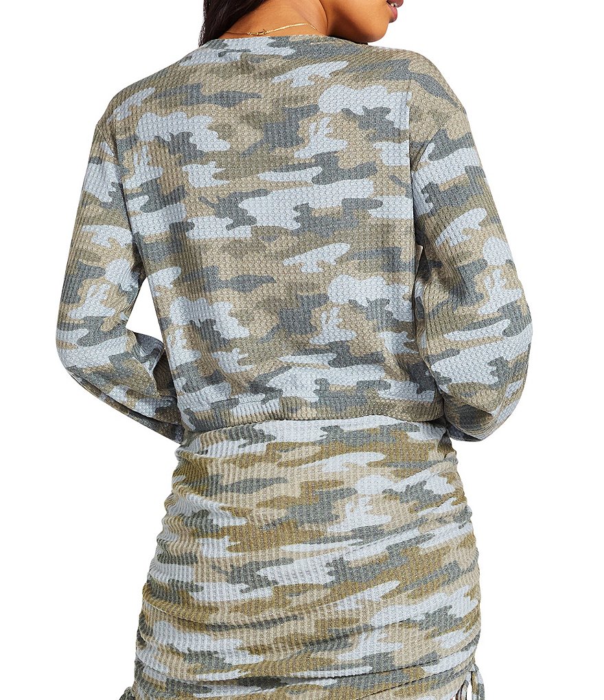 BB Dakota by Steve Madden Incognito Coordinating Long Sleeve Crop Top