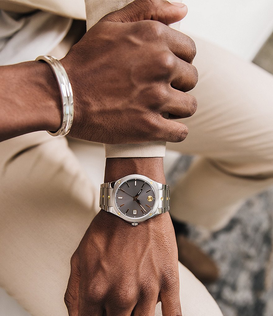 Movado S. E. Dual Finished Stainless Steel Bracelet Watch