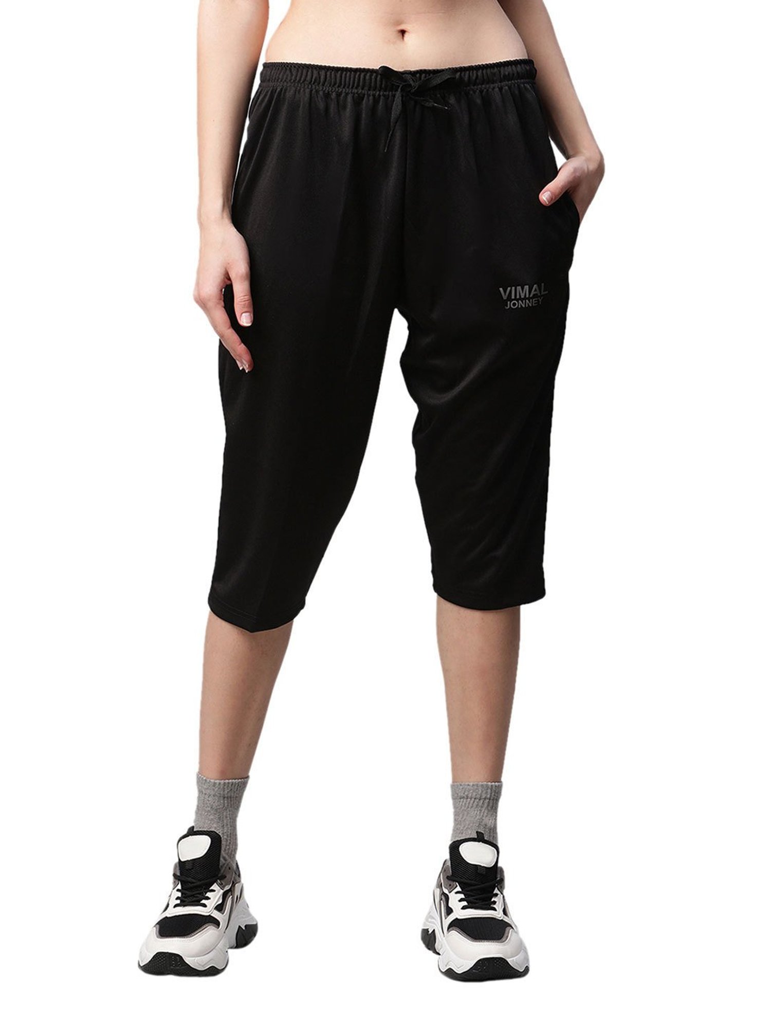 KENDALL + KYLIE Black High Rise Capris