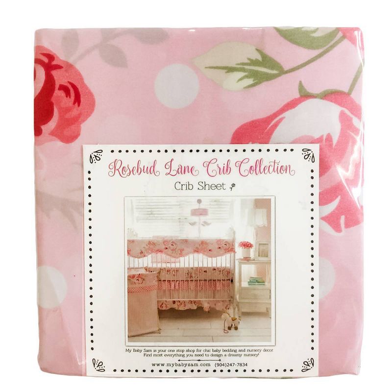 Baby Fitted Sheet My Baby Sam Pink