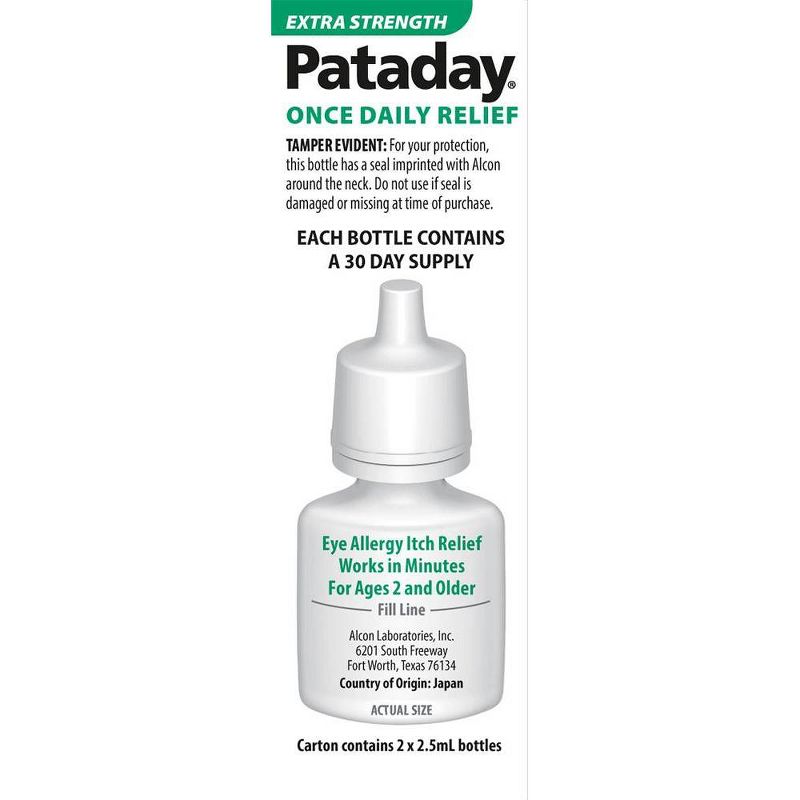 Pataday Once Daily Relief Extra Strength Drops - 2pk/0.085 fl oz