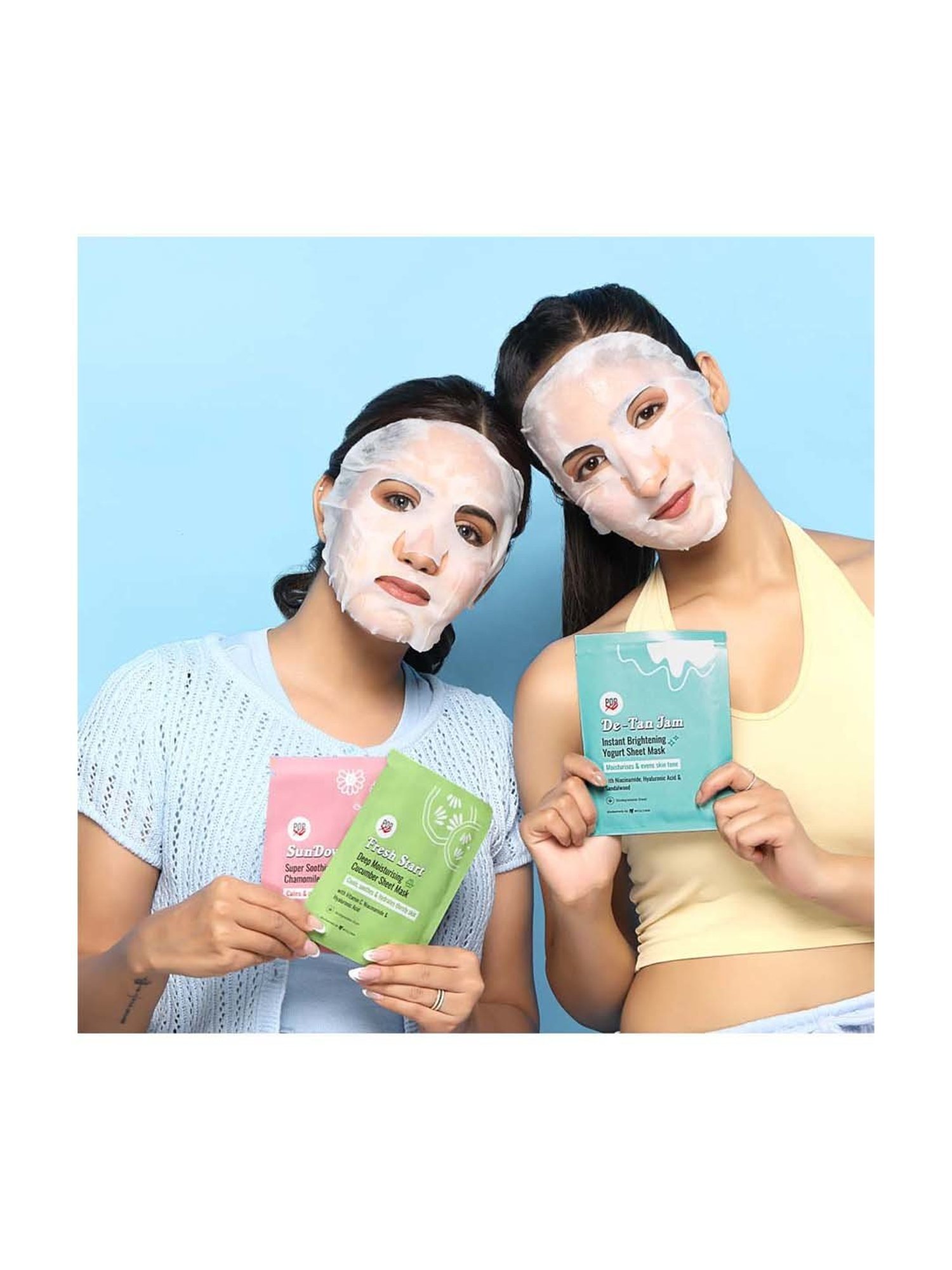 MONDSUB WitchHazel+Lavender+Q10 Sheet Masks (Pack of 3) - 20 gm Each