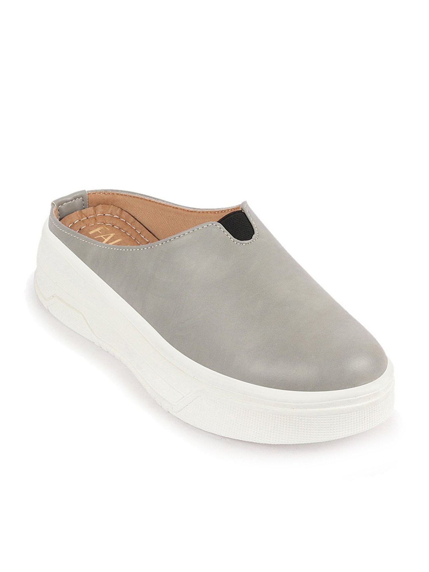 Fausto Women's Grey Mule Shoes