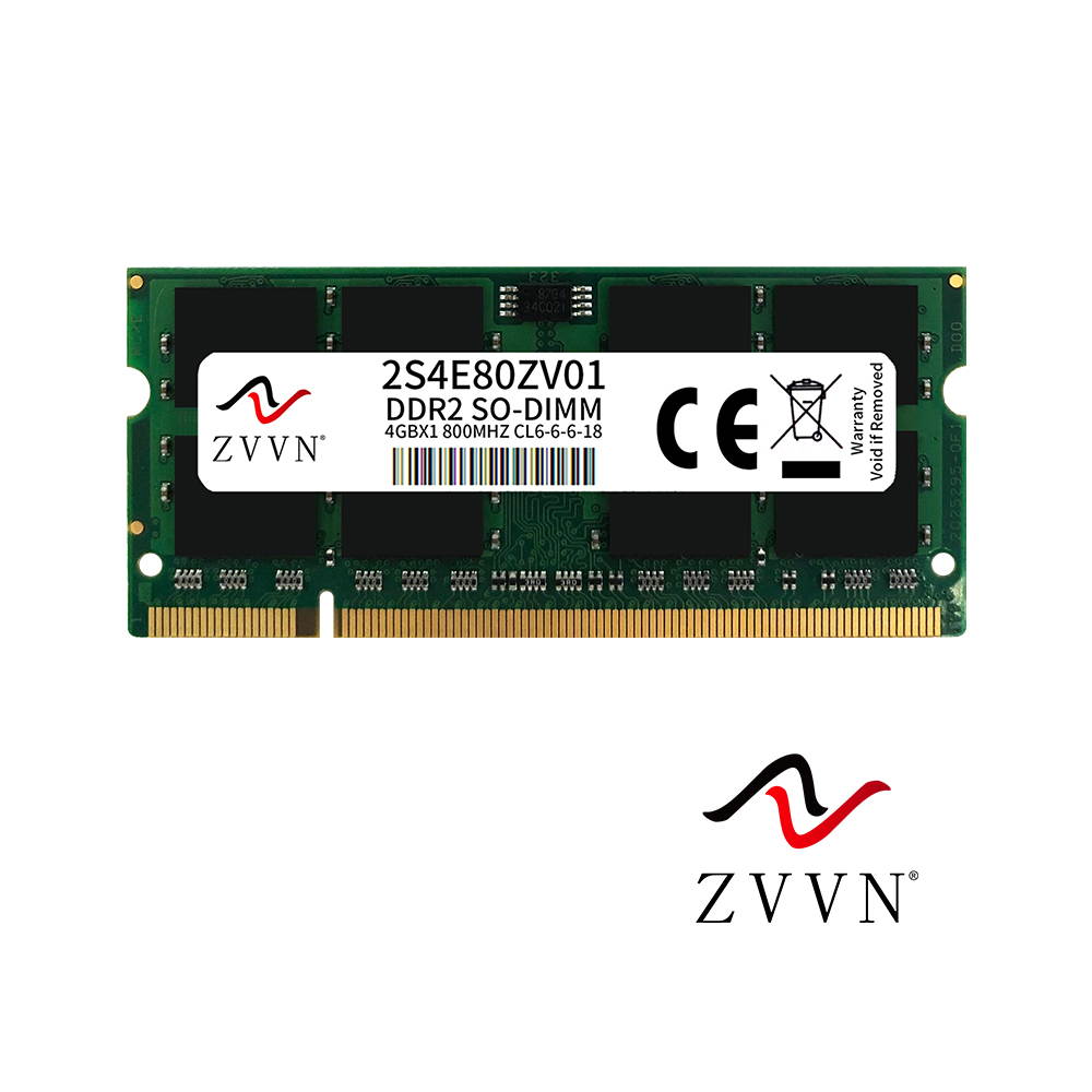ZVVN 8GB Kit (2x 4GB) 200-Pin DDR2 SO-DIMM DDR2 800 (PC2 6400) Laptop Notebook Memory Model 2S4E80ZV02