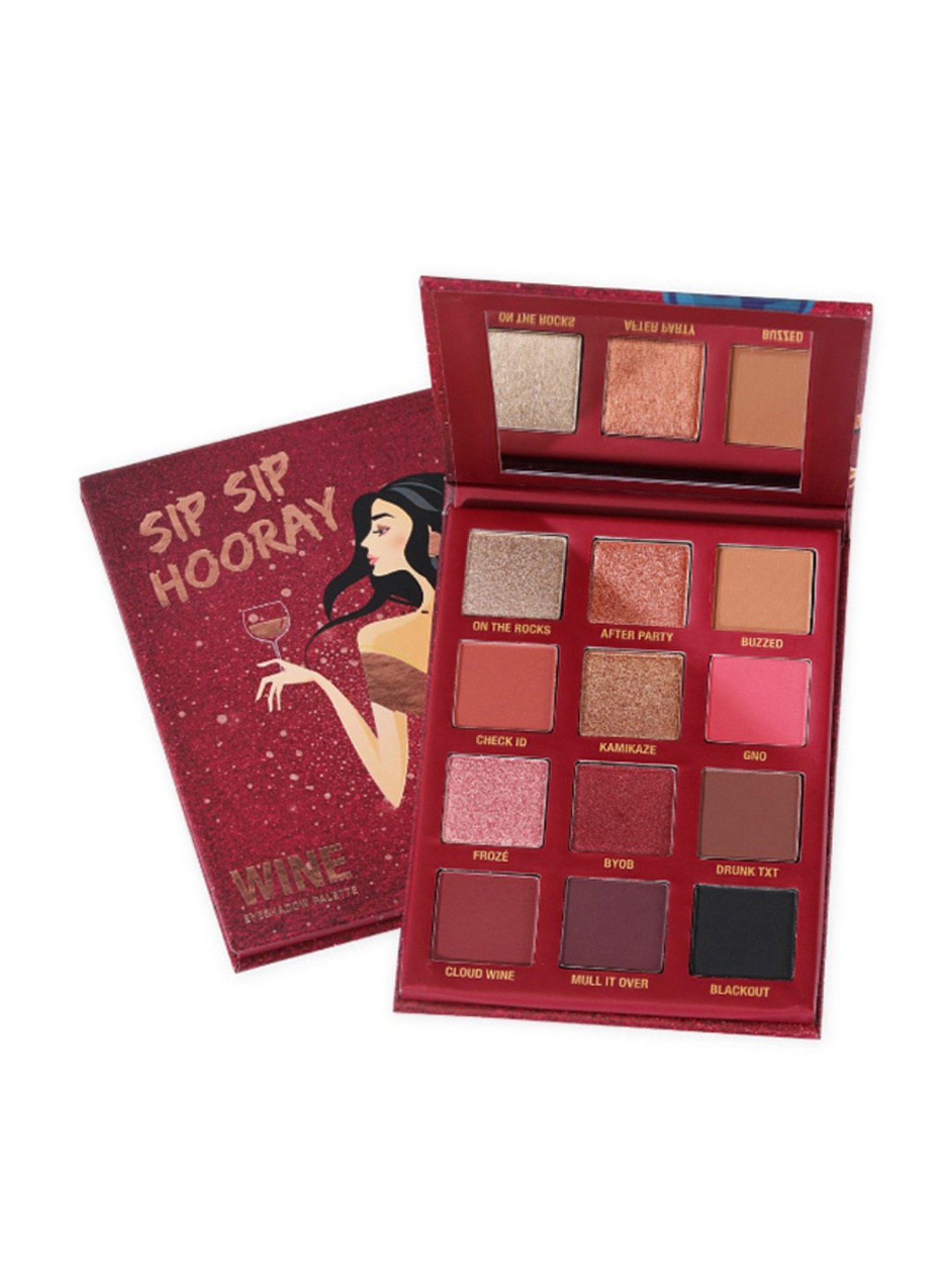Typsy Beauty Sip Sip Hooray Eyeshadow Palette Wine - 24 gm