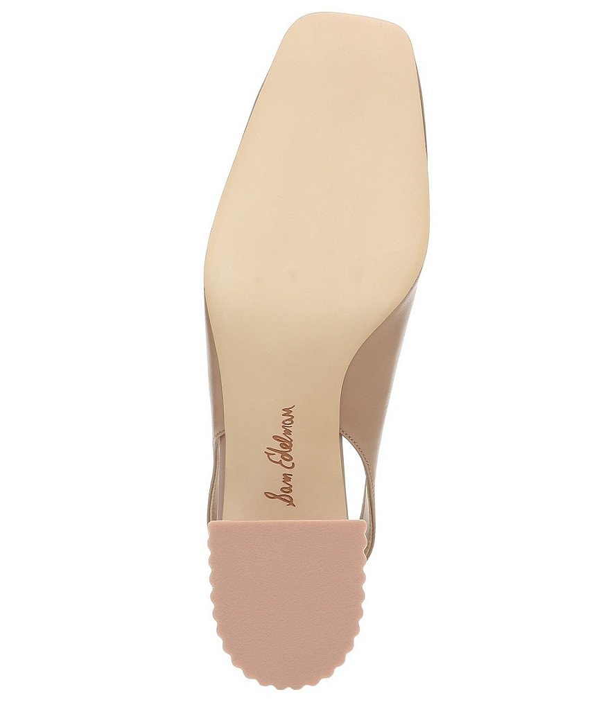 Sam Edelman Toren Leather Sculptural Heel Slingback Pumps