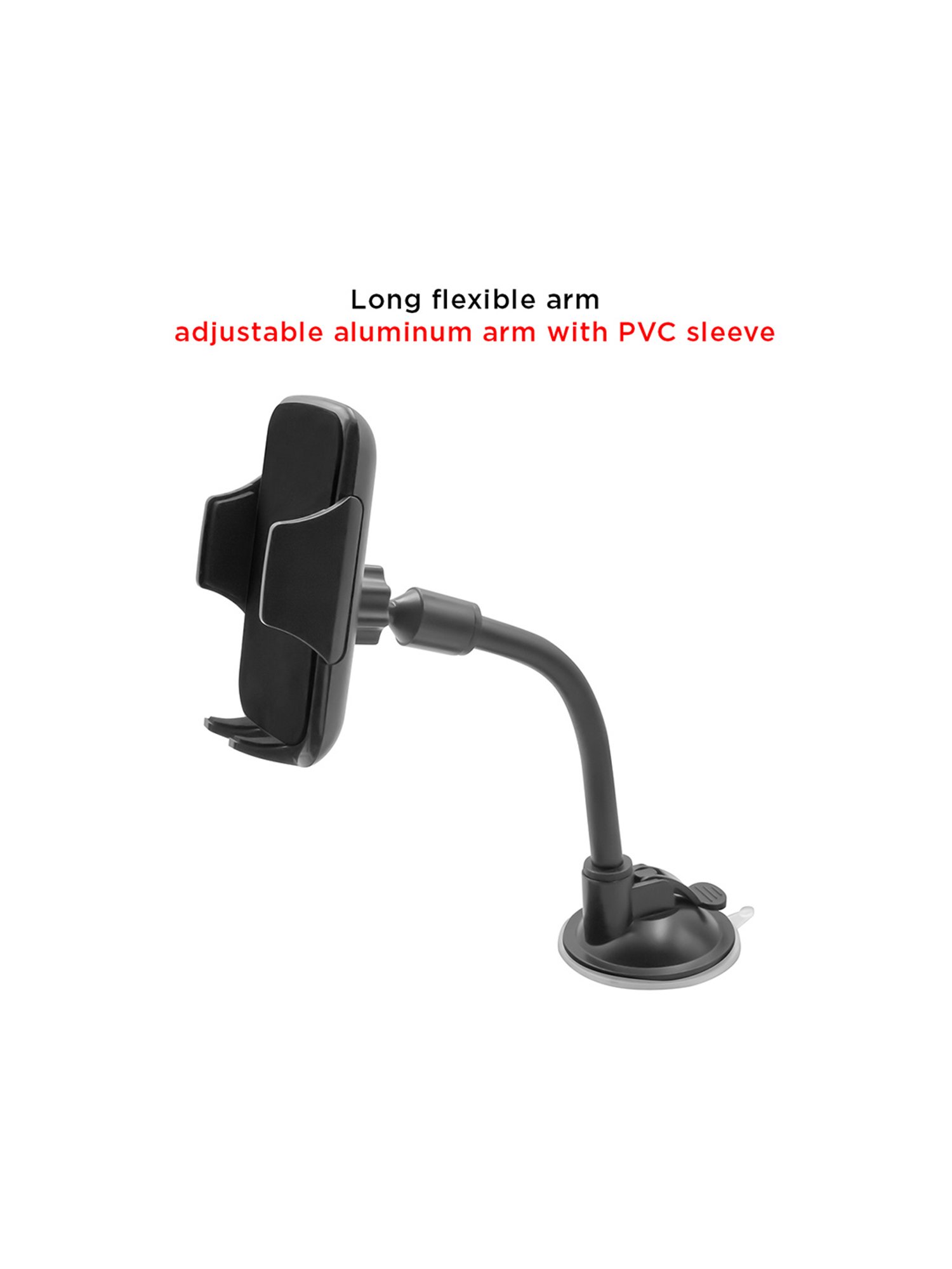 Stuffcool Captis Windshield/Dashboard Car Mount Holder for Smartphones - Black