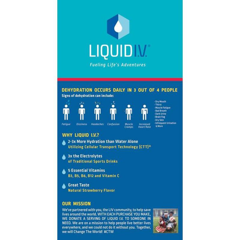 Liquid I.V. Hydration Multiplier - Strawberry - 10ct/0.56oz