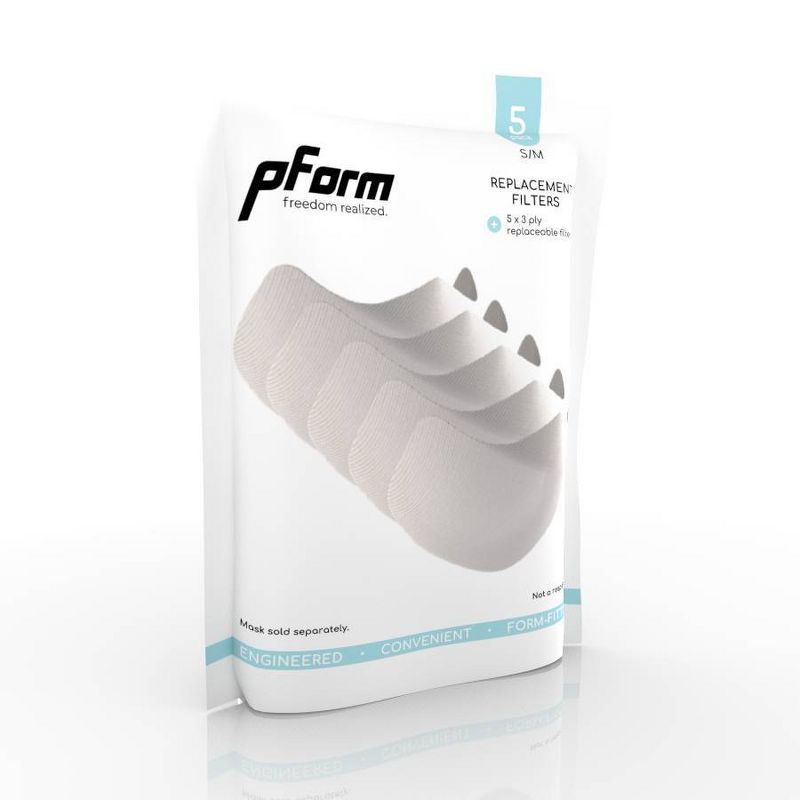 Pform Essential Face Mask Filter Refill - Small/Medium - 5pk