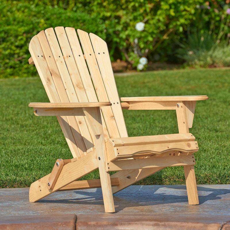 4pc Oceanic Adirondack Chairs - Natural - W Unlimited