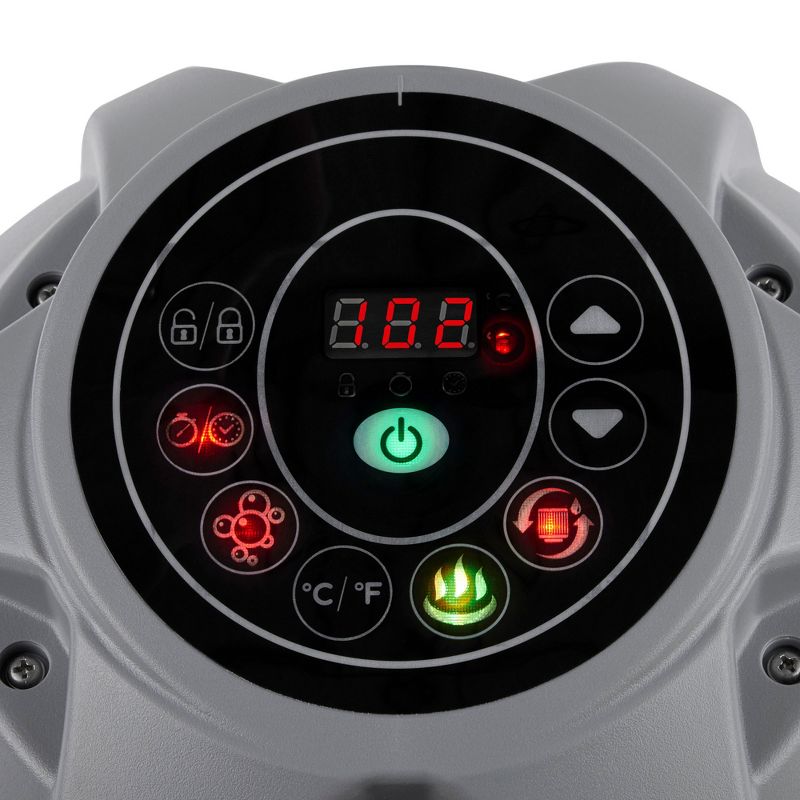 Coleman SaluSpa 4 Person Portable Inflatable Hot Tub and 4 Intex PureSpa Seats