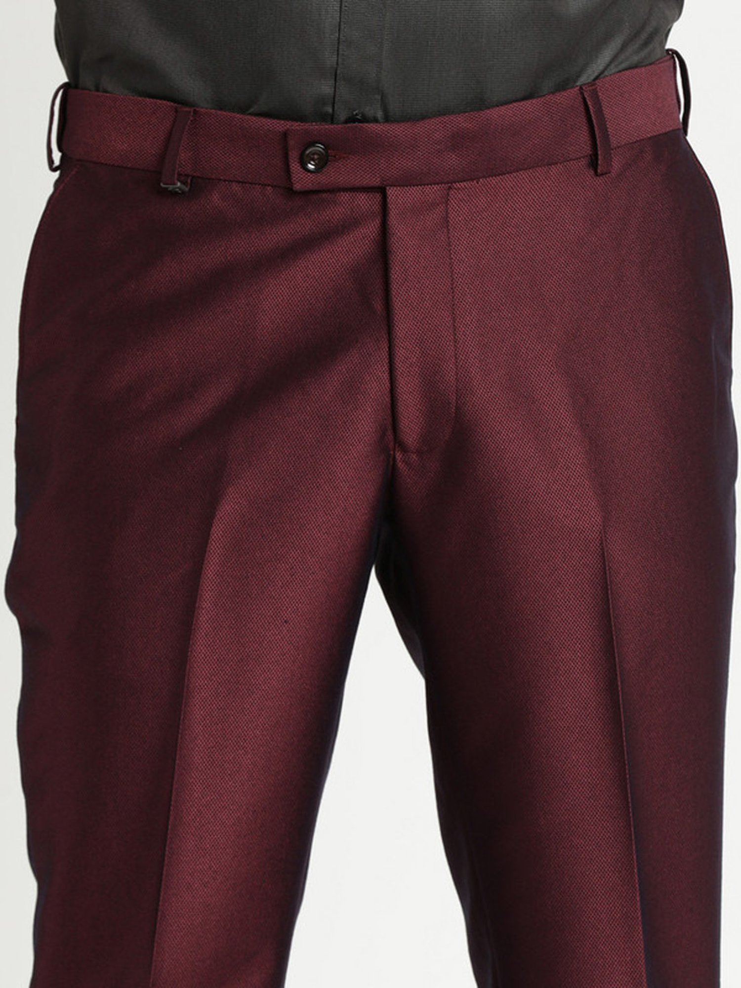 Turtle Maroon Slim Fit Two Piece Suit