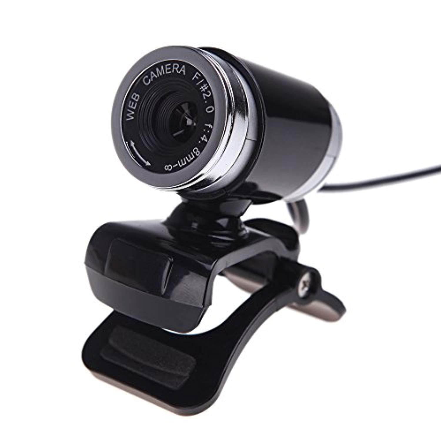 docooler usb 2.0 12 megapixel hd camera web cam with mic clip-on 360 degree black