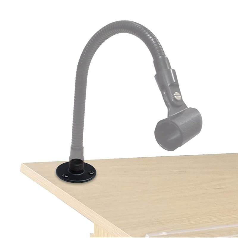 FMM1B Microphone Gooseneck or Baby Boom Arm DeskPodium Mount Black