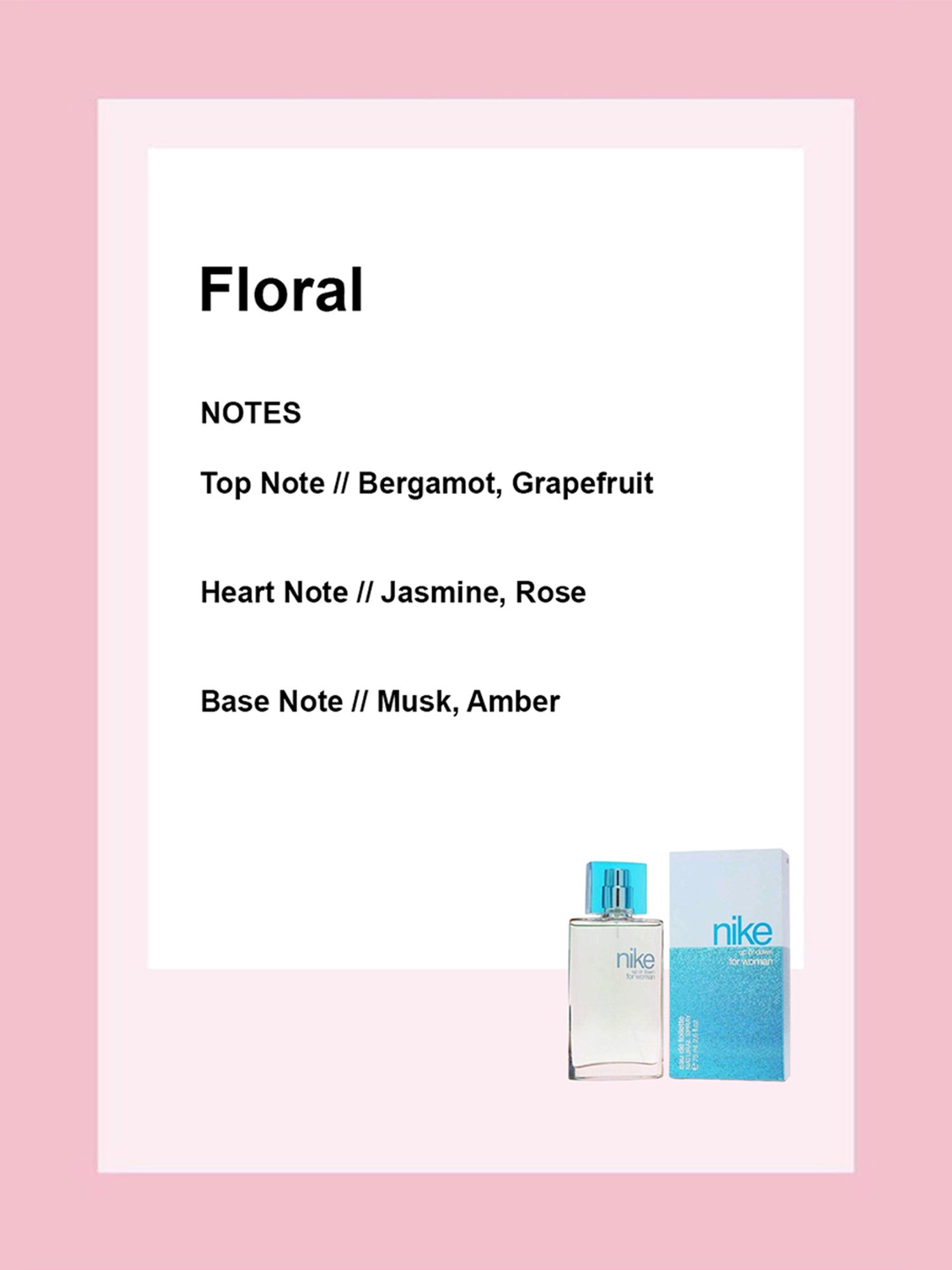 Nike Up or Down Eau de Toilette for Women - 75 ml