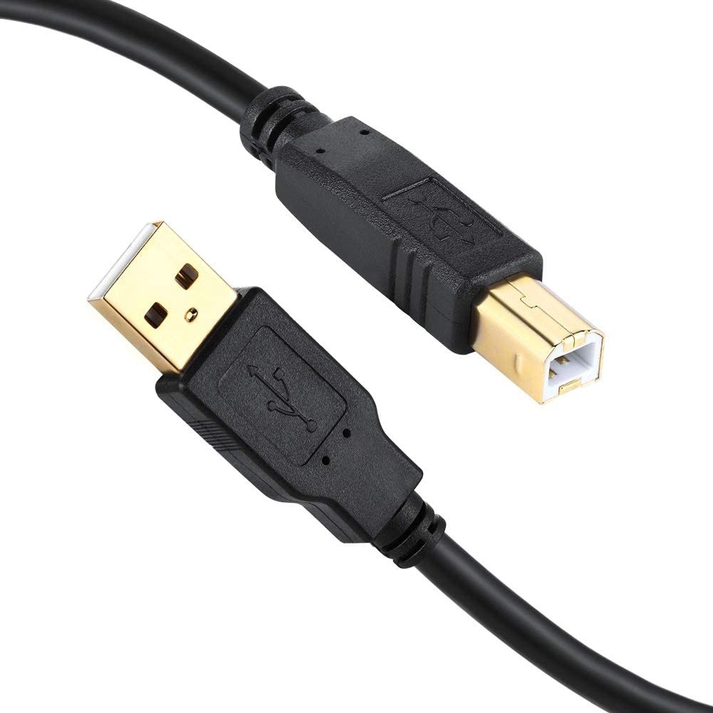 USB 2.0 Printer Cable 30FTUSB Printer Cable Type A Male to B Male Printer Scanner Cable Cord for HP Canon Lexmark Epson Dell Xerox Samsung and More Printer Cord (30FT)