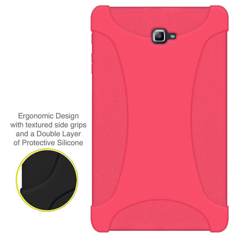 AMZER Baby Pink Premium Jelly Skin Case Cover for Samsung Galaxy Tab A 10.1 2016