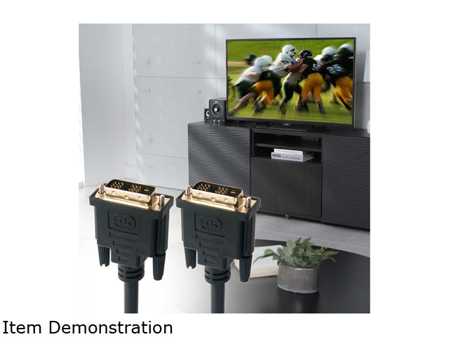 DAT 7321D Black Male to Male One DVI-D to DVI-D Single Link Cable