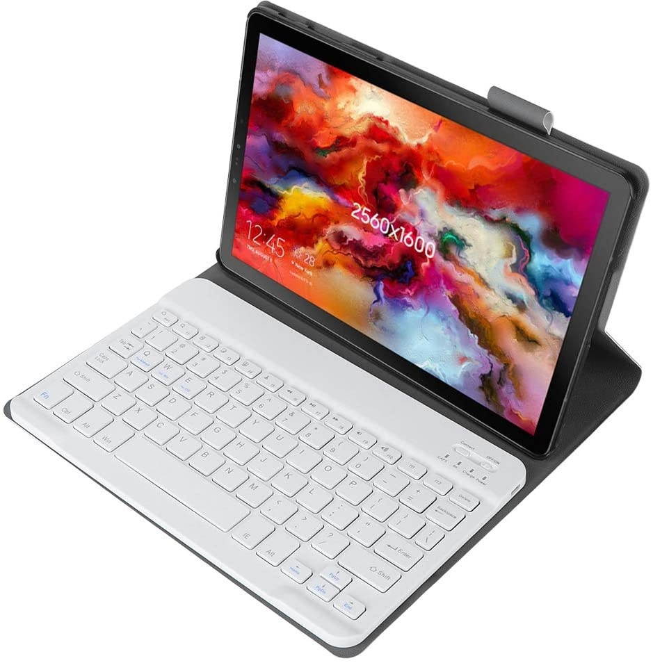 Zerone Wireless Keyboard Case for 10.1'' Samsung Tablet S4, Tab A,10.5 T830/T835 Bluetooth Detachable Keyboard Magnetic Folio with Screen Protector & Stylus Holder(Rose Gold)