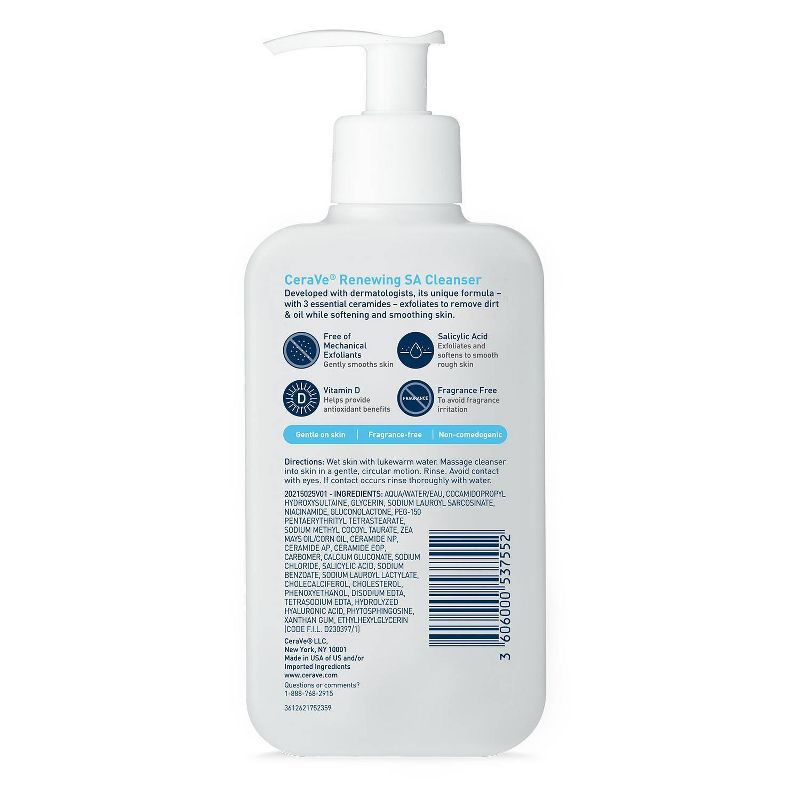 CeraVe Renewing Face Cleanser for Normal Cleanser with Salicylic Acid - 8 fl oz