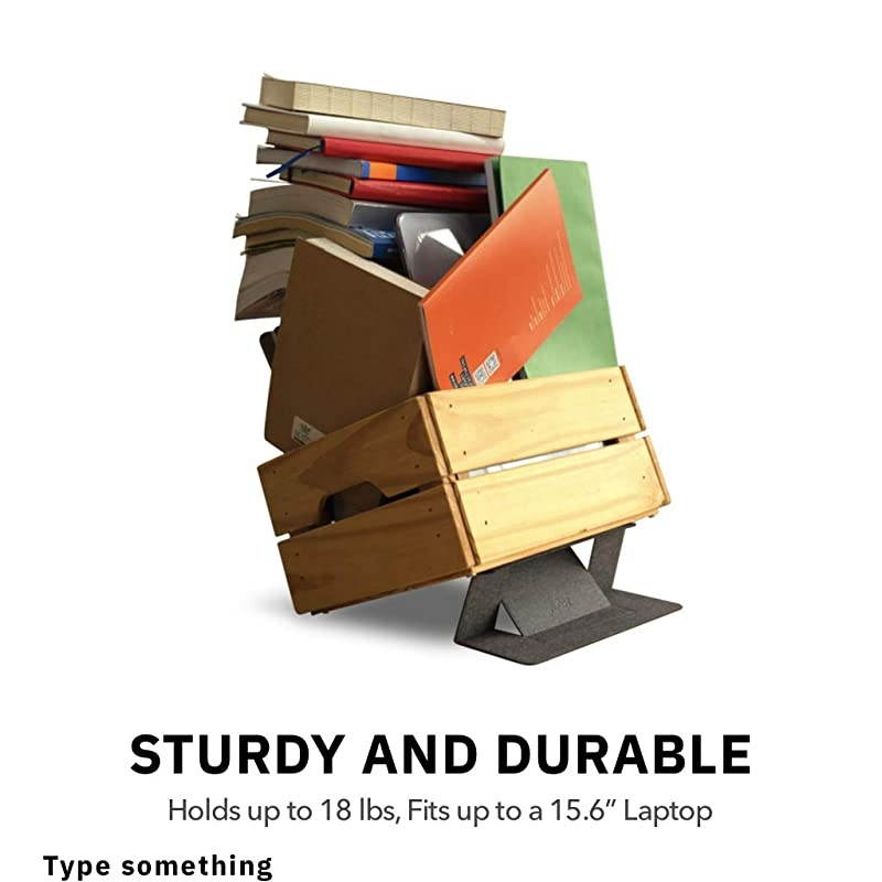 Laptop Stand Invisible Lightweight Laptop Computer Stand Compatible with MacBook Air Pro Tablets and Laptops up to 156 Patented Midnight