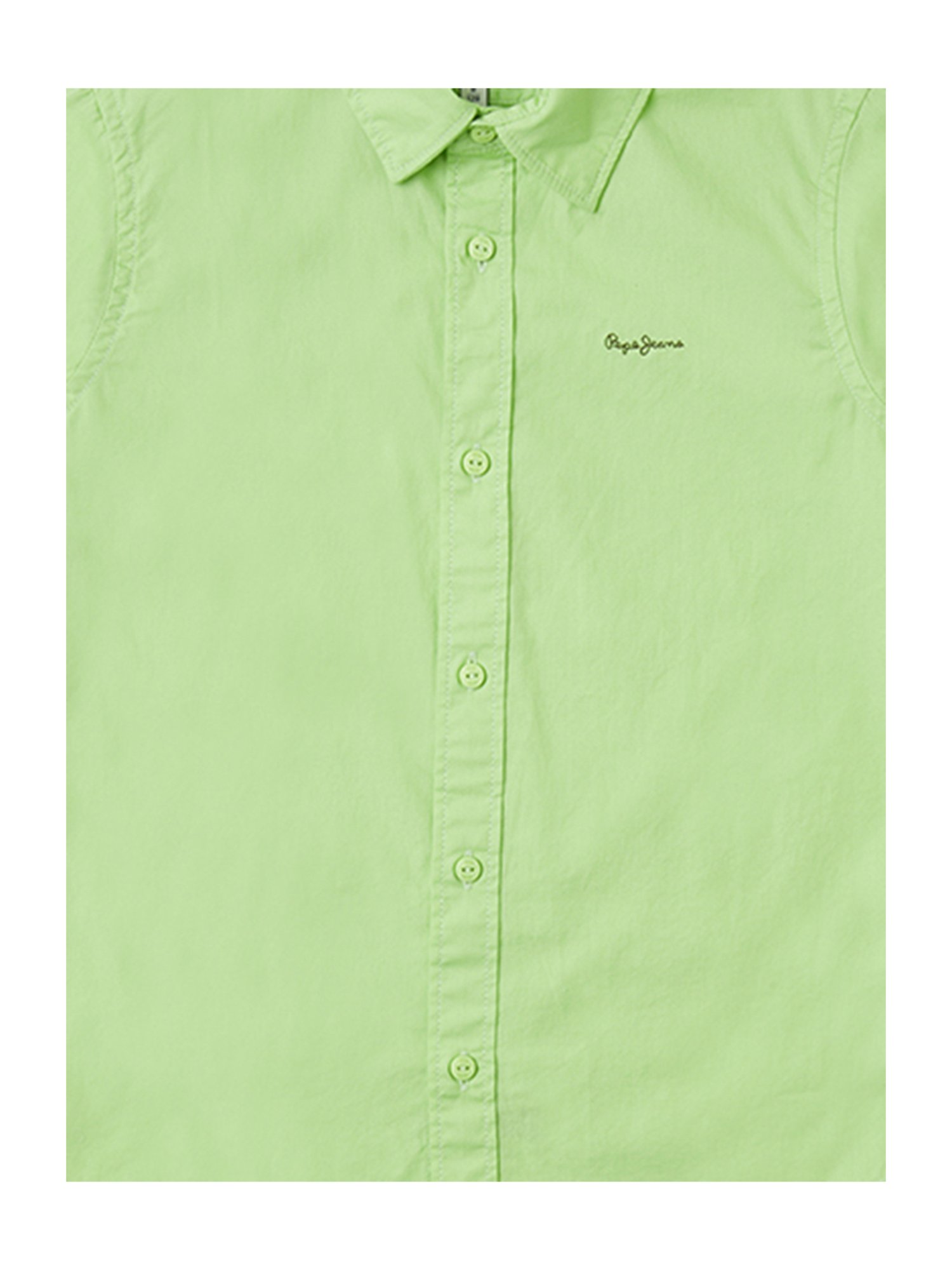 Pepe Jeans Kids Mint Green Solid Full Sleeves Shirt