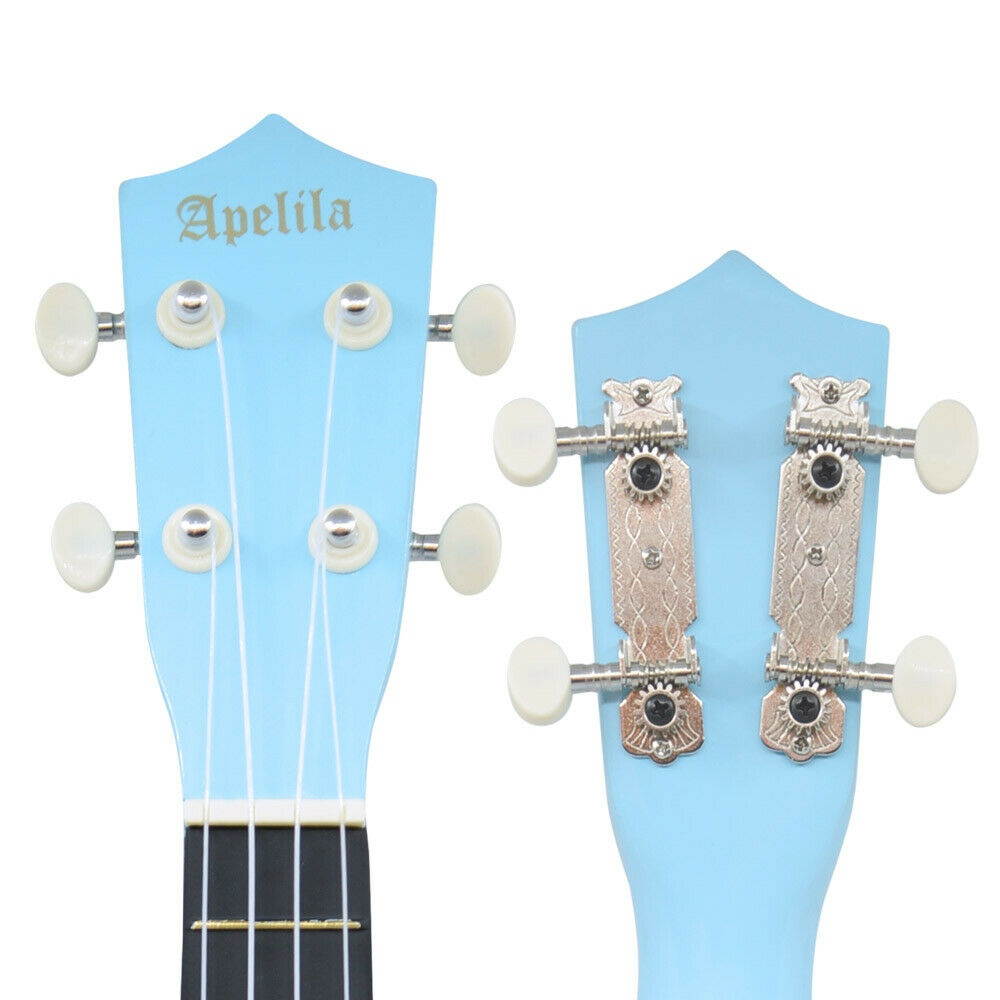 21" Soprano Ukulele Acoustic Guitar Hawaii Music Instrument Beginner Blue
