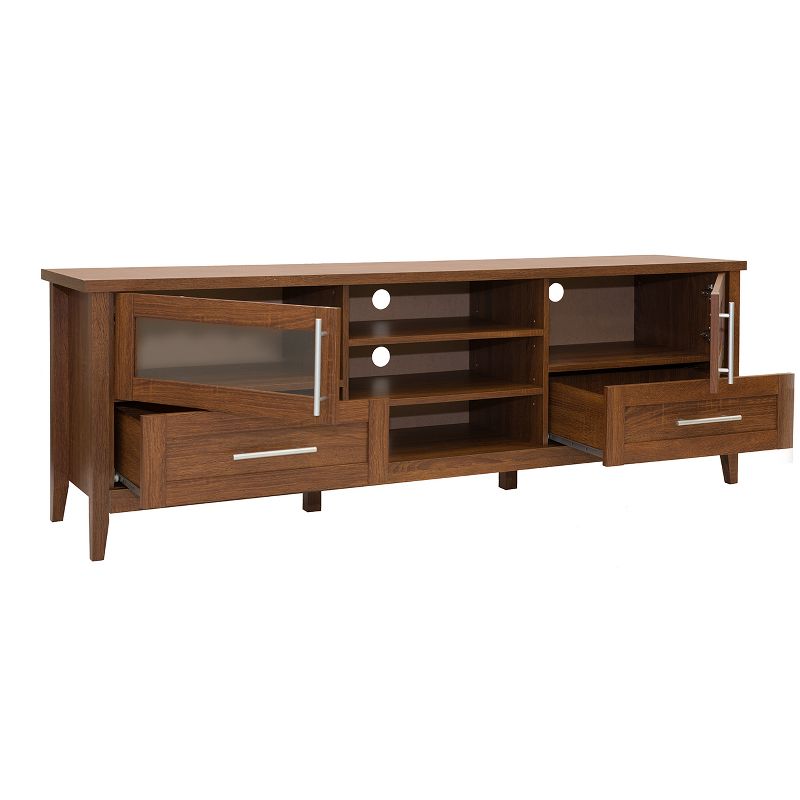 75" Modern TV Stand with Storage Brown - Techni Mobili