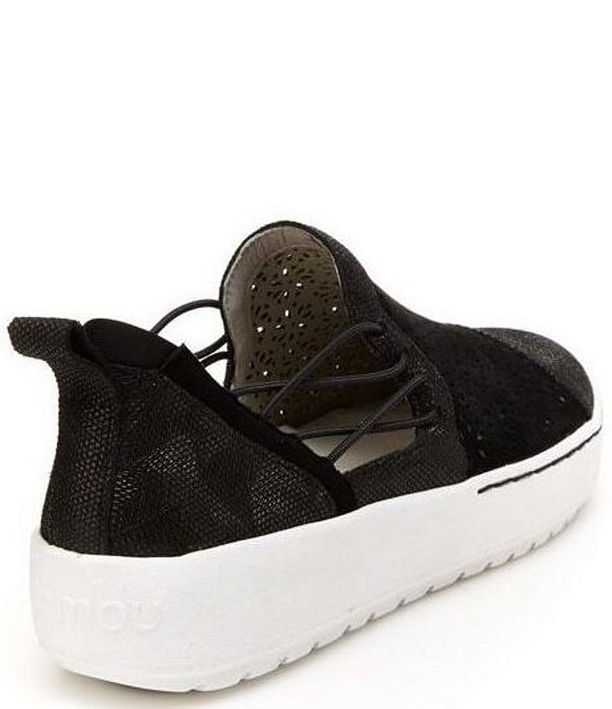 Jambu Erin Perforated Metallic Leather Slip On Sneakers