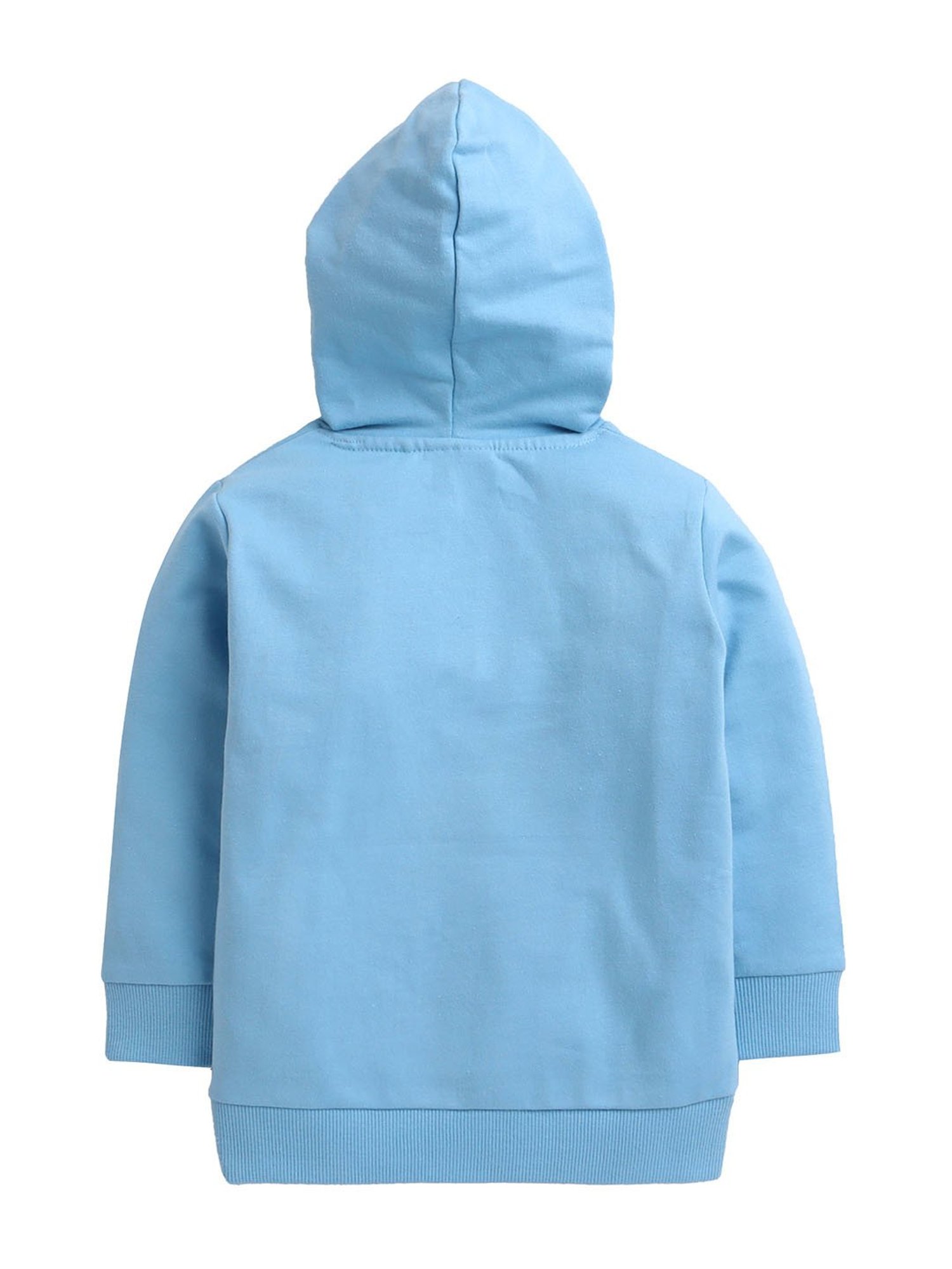 Bumzee Kids Light Blue Printed Full Sleeves Sweatshirt