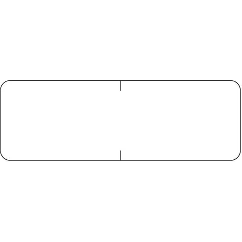 Barkley Compatible Solid White Labels, Laminated Stock, 1/2" X 1-1/2" Individual Colors - Roll of 500