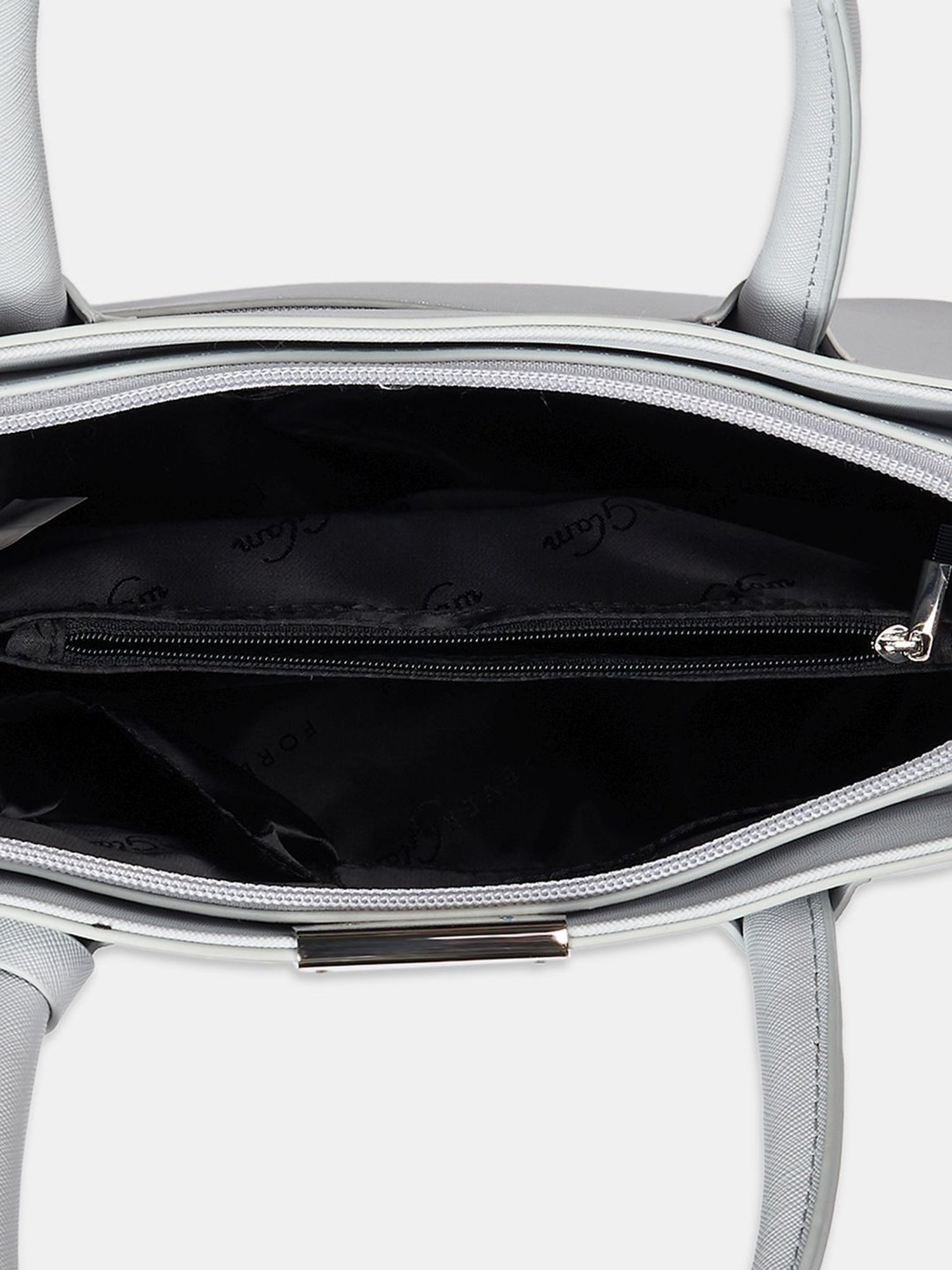 Forever Glam by Pantaloons Grey Solid Handbag