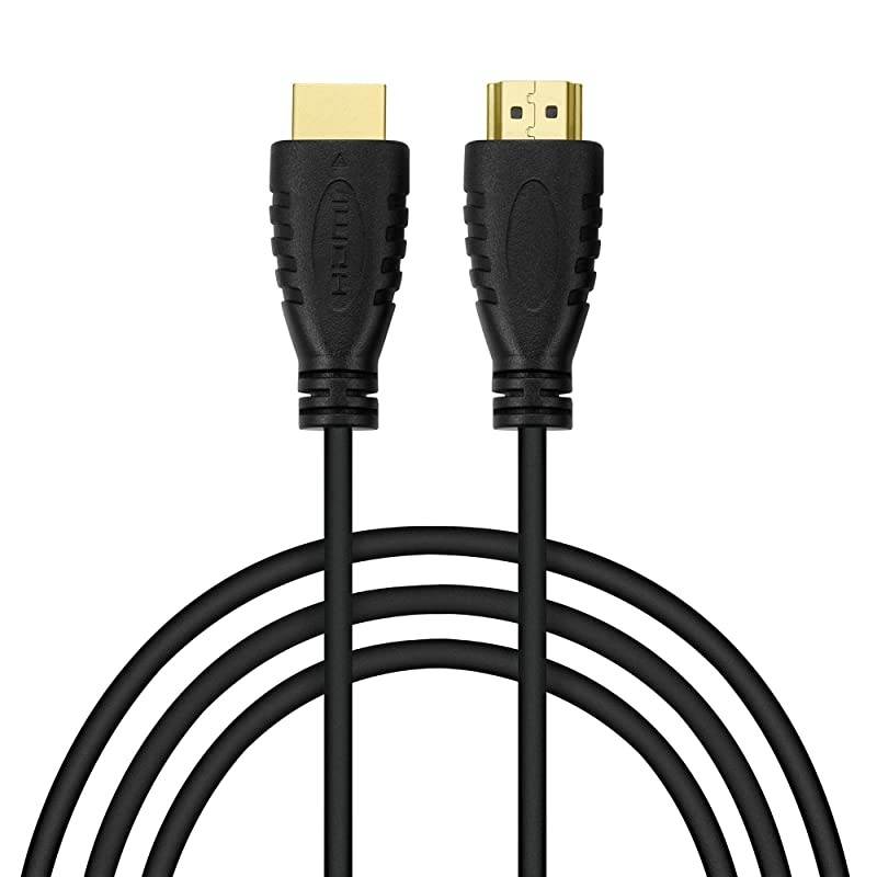 Pack High-Speed HDMI Cables-6ft with 90 Degree Adapter, Gold Plated Connectors, Cord Ties for TV PC Playstaion Support Ethernet, 3D, 1080P, ARC, Save Money & Deliver Dazzling Quality