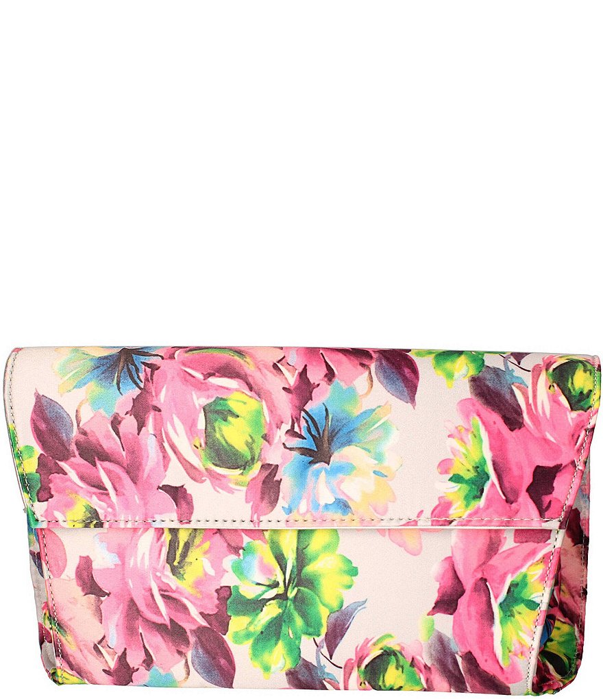 J. Renee 10334 Floral Fabric Convertible Clutch