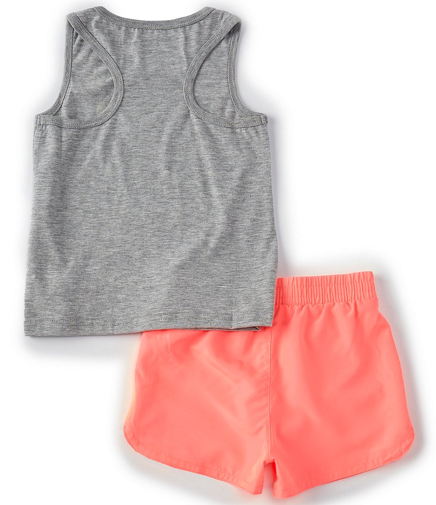 Champion Little Girls 2T-6X Script Logo Tank Top & Short Set