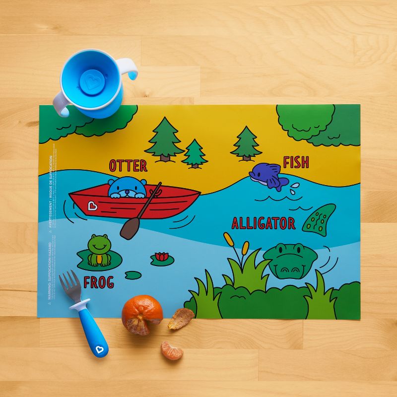 Munchkin Story Mat BPA Free Disposable Placemats For Kids' - 18ct