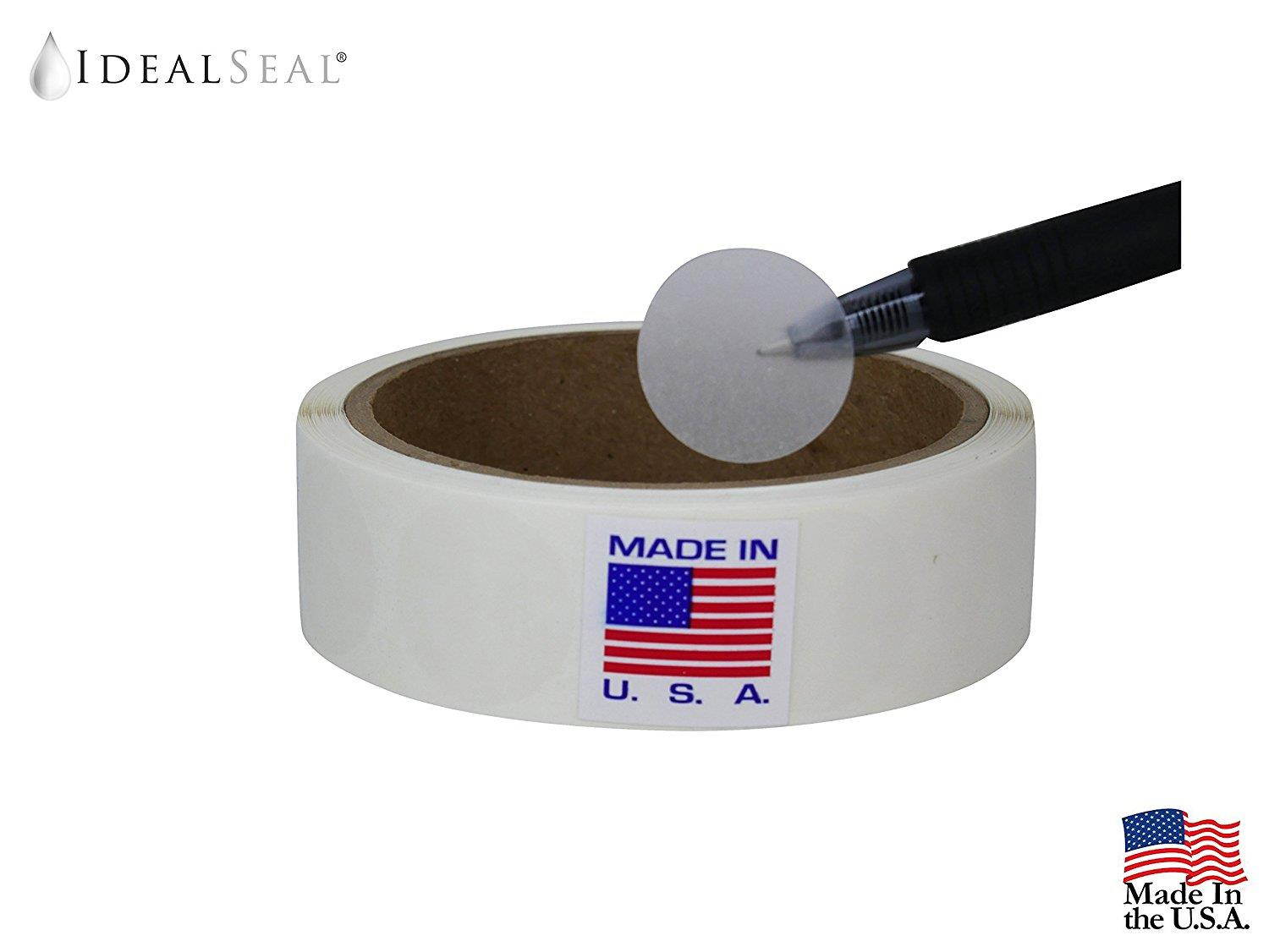 Wafer Seals, Envelope Seals, Mailing Seals,1 inch Diameter, Translucent, Great to seal Folded Self-Mailers, Booklets and Catalogs, 500 Labels per Roll/Easy Dispenser box (500 Per Roll)