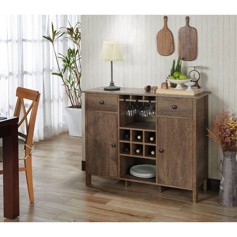 Aster High Bar Cabinet Light Wood - RST Brands