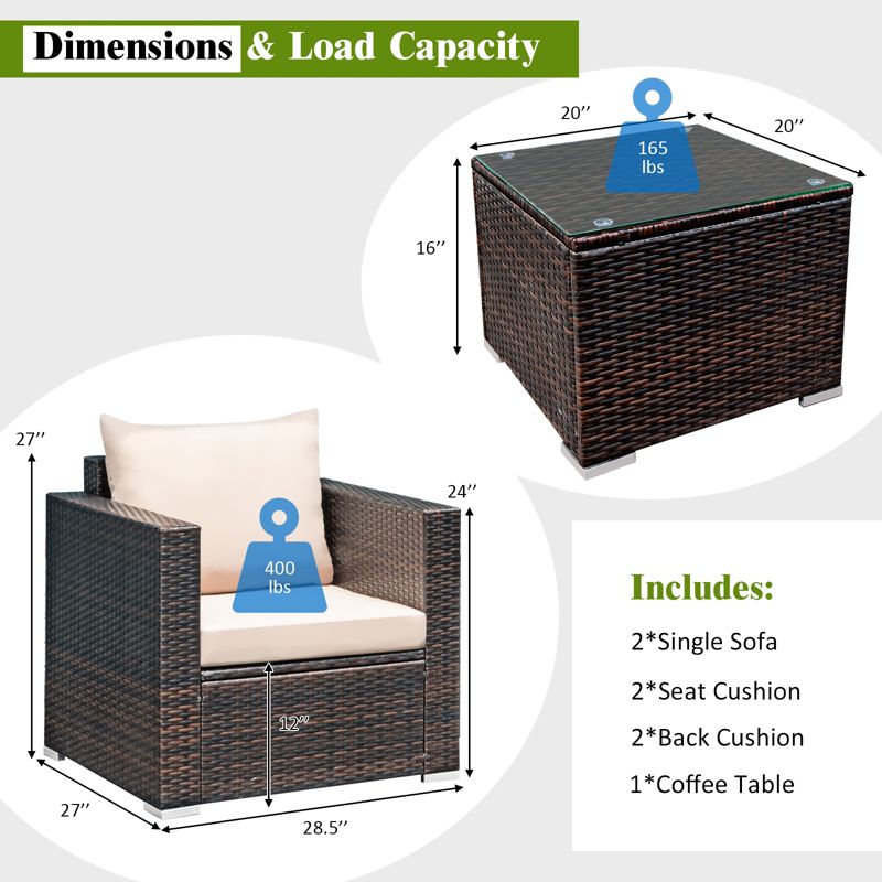 7pc Studio Shine Collection Patio Conversation Set with Sofa, 4 Armchairs & 2 Tables - W Unlimited