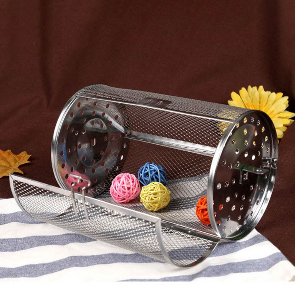 Stainless Steel Roaster Drum Oven Grilled Cage for Coffee Beans Peanut BBQ Rotisserie Oven Parts Baking Accessory Ovenware Cooking Tool