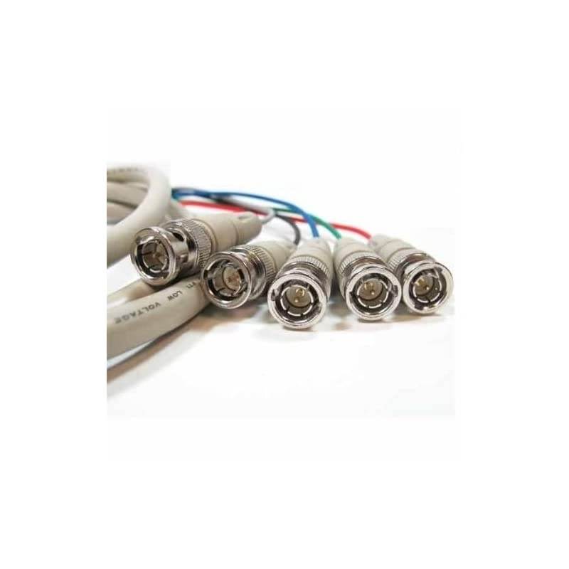 25Ft (25 Feet) 5-BNC to 5-BNC Male/Male RGBHV High Resolution Video Cable