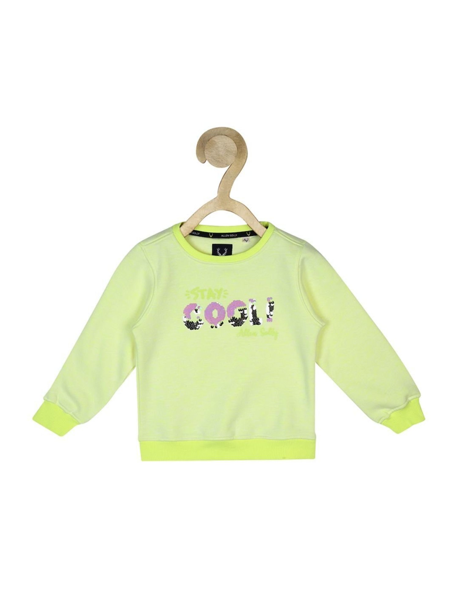 Allen Solly Junior Green Sequence Full Sleeves Sweatshirt